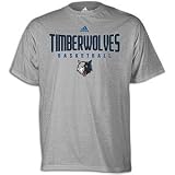 Timberwolves adidas NBA Absolute Tee - Men's ( sz. L, Grey : Timberwolves )