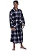 Del Rossa Men's 100% Cotton Flannel Bathrobe Robe