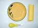 IMCG Ceramic Grater Plate Set - Yellow with Green