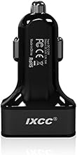 iXCC&reg; 3 Port USB 7.2 Amp (36 Watt) SMART Universal High Capacity [High Power] [Small Size] FAST Car charger with Exclusive ChargeWise (tm) Technology, for Apple iPhone 4/4s/5s/ 5c/ 5/ 6/ 6 Plus; iPad Air/Air 2, iPad Air mini/mini 3; Samsung Galaxy S5 S4; Note 3 2; the new HTC One (M8); Fire Phone; Google Nexus and More [Black]
