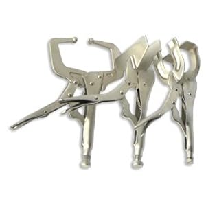 3-Piece Locking Welding Clamp Set by Neiko