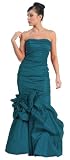 Strapless Elegant Gown Formal Prom Dress #758 (16, Teal)