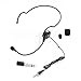 Pyle PLM31 Cardioid Condenser Headset Microphone, Flexible Wired Boom (3.5mm Connector Jack) for Phantom Powered Belt Pack Mic Systems