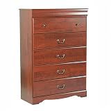 Vintage Five Drawer Chest in Classic Cherry Finish By South Shore Furniture