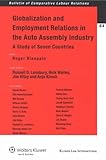 Globalization and employment relations in the auto assembly industry : a study of seven countries