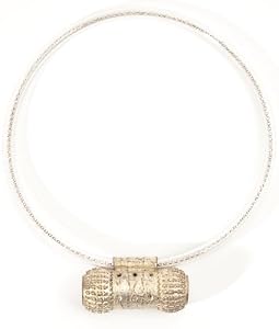 Double Ball Amulet Necklace: Silver