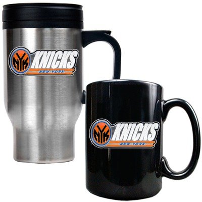 NBA Travel Mug and Ceramic Mug Set Team: Knicks
