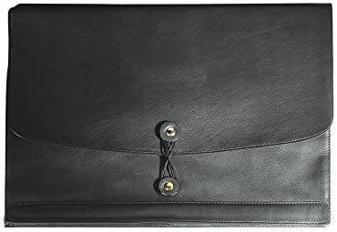 Millennium Leather Horizontal Manila Envelope - Black