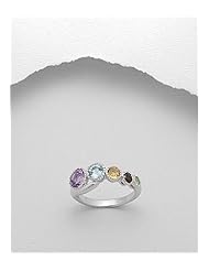 Amethyst Ring In 92.5 Sterling Silver