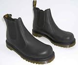 Dr Martens Mens fs27 dr martens formal black steel toe leather boots.