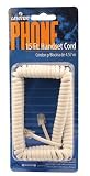 Leviton C2407-15W 15-Feet Coiled Handset Cord with Modular Plugs, White