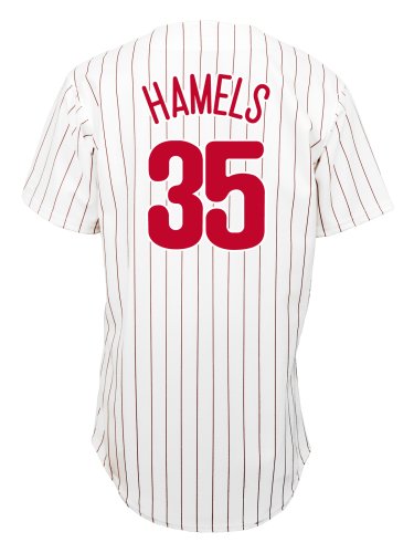 MLB Cole Hamels Philadelphia Phillies Youth Replica Home Jersey (Medium)