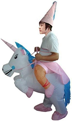 Funny Inflatable Riding Unicorn Halloween Costume Cosplay