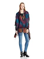 Peace & Love Poncho (Multicolor)