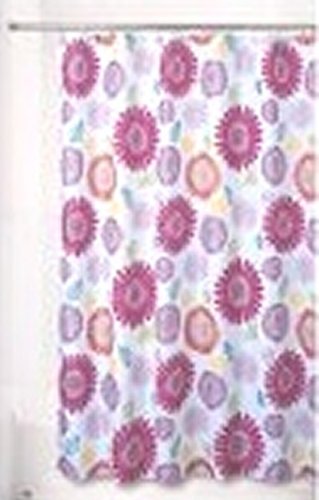 Essential Home Fabric Flower Bed Shower Curtain