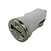 White Compact Car Socket Universal USB Mini Car Charger Adapter for digital cameras, PDAs, mobile phones
