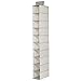 InterDesign Axis 10-Shelf Shoe Organizer – Chevron Hanging Closet Storage System, Taupe