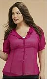 Plus Size Candy Confection Ruffle Blouse
