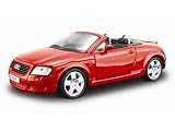 Audi TT Convertible in red (1:24 scale) Diecast Model Car