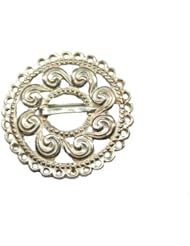 Sterling Silver Scandinavian Wave Pin