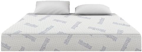 Silver Rest Cool Comfort 10-Inch 3-Layer Gel Memory Foam Mattress, California King Size