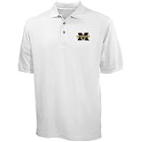Antigua Michigan Wolverines White Classic Polo