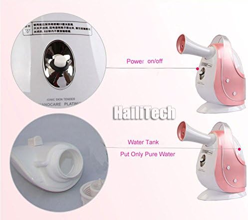 Carelife Portable Facial Steamer - Freestanding Freestanding Steamer Produces Sauna-Like SPA Hot Mist for Skin Care Face Care to make Your Life Better (Pink)