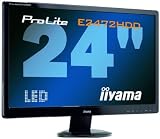 Iiyama ProLite X2472HD-B1 61 cm (24 Zoll) LCD-Monitor (TFT, VGA, HDMI, 8ms Reaktionszeit)