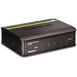 TRENDnet 5-Port Unmanaged 10/100 Mbps GREENnet Ethernet Desktop Plastic Housing Switch TE100-S5