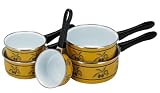 Sitram - Grand Sud - Série de 5 casseroles - Acier émaillé - Diamètre: 12 à 20