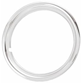 15" Chrome Plated Stainless Steel Beauty Trim Rings