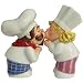 Westland Giftware Mwah Magnetic Chef Couple Salt and Pepper Shaker Set, 3-1/2-Inch
