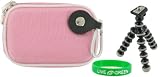 2n1 Nylon Hard Shell (Pink) Case and Premium Tripod for Canon PowerShot SD970 IS Digital Camera
