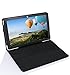 TabSuit174; Black PU Leather Case Cover Stand for Dragon Touch M10X Tablet