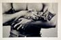 Shirtless Man Holding Cat~ Poster
