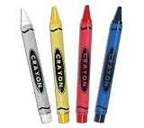 Red Crayon Retractable Ballpoint Pen