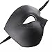 Ideal Mask for Men - Blank Venetian Masquerade Mask - Black