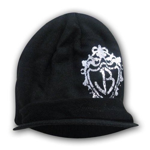 Disney Girl's Jonas Brothers Camp Rock Black Knit Hat (7-14)
