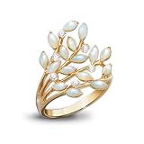 Opal Indulgence Diamond 24K Gold-Plated Ring by The Bradford Exchange