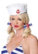 Shipmate Hair Bows Holiday Costume Party Accessory With Anchor Charm (Blue/Red;One Size)