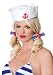 Shipmate Hair Bows Holiday Costume Party Accessory With Anchor Charm (Blue/Red;One Size)