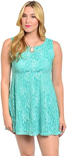 2LUV Plus Women's Empire Waist Dresses (Lace, Zipper, Strapless, Cut Out, Belted)