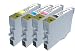 Epson Compatible 4-pack T0691, T0692, T0693, T0694 For use with: Epson CX5000 CX6000 CX7000F, CX7400, CX8400, CX9400F & C120 Printers