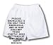 White Boxer Short with Precise knowledge is the only true knowledge, and he who does ...