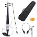 Cecilio 4/4 CEVN-2W Solid Wood Electric/Silent Violin with Ebony Fittings in Style 2 - Full Size - P