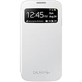 Samsung Galaxy S4 S-View Flip Cover Folio Case (White)