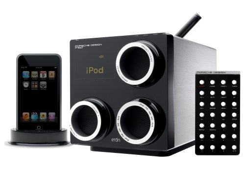 PORSCHE DESIGN P 9127 by ETON - Système Hi-Fi Radio AM/FM/Ondes Courtes RDS - Station d accueil iPod - Télécommande