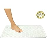 Bath Mat by Vive - Anti Slip Bathtub Mat for Safe Bathing - Rubber Bath Mat With Suction Cups and Gripping Texture Prevents Falls & Injury - Lifetime Guarantee