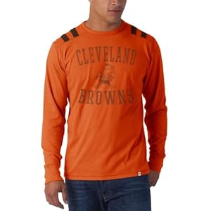 NFL Cleveland Browns Men's Bruiser Long Sleeve Tee, X-Large, Carrot