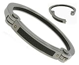316L Stainless Steel Bracelet with 18kt gold screws
